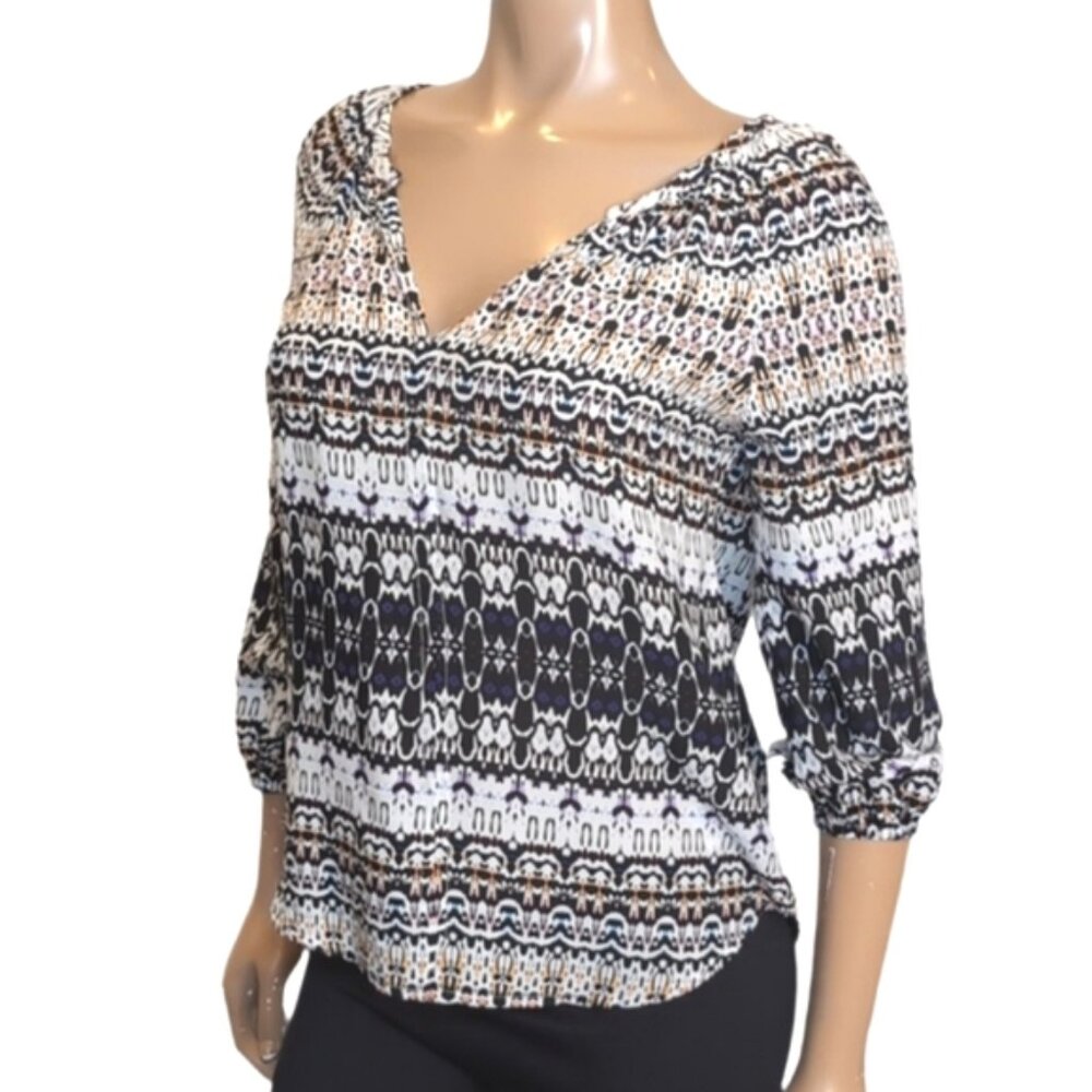 Velvet By Graham & Spencer Bengal Challis Pascha Blouse Womens XS Revolve Top